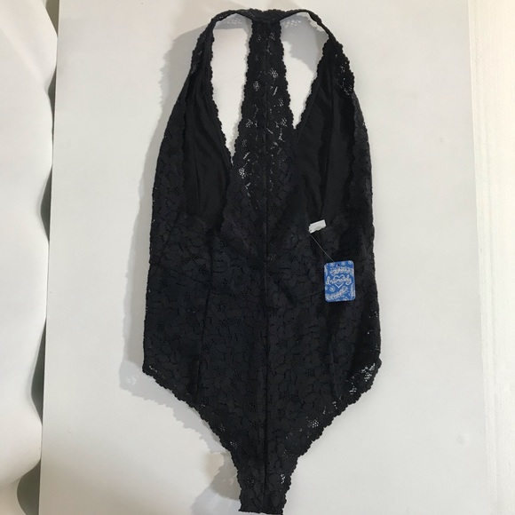 NWT Intimately Free People Black Lace Bodysuit - Picture 4 of 10